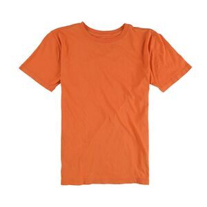 Pure Stuff Boys Solid Crew Neck Basic T-Shirt, Orange, Big Kids (8-20), M (10...